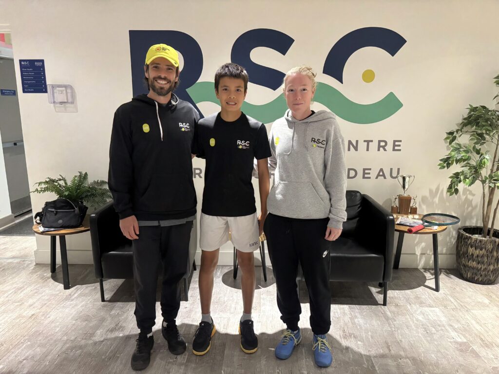 Julien Gagnon, Rideau Sports Centre Tennis Academy Scholarship Recipient
